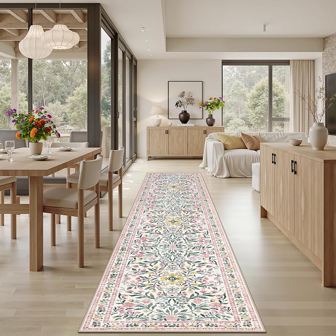 Runner Rug for Entryway: 3x10 Kitchen Rugs Non Slip Washable Ultra-Thin Soft - Image 4