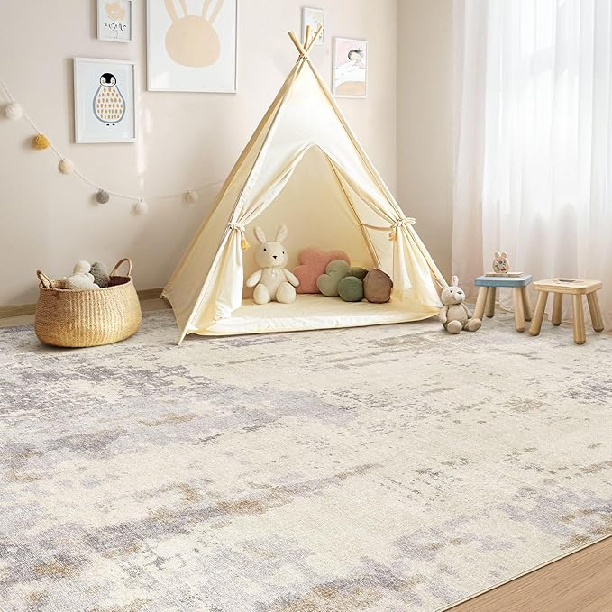 UERMEI 9x12 Area Rug Living Room Rugs - Image 8