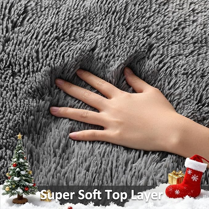 Ophanie 2x8 Runner Rug for Hallway, Upgrade Non-Slip Fluffy Soft Bedside Rugs - Image 3
