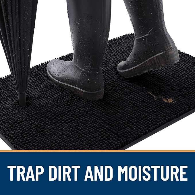 OLANLY Dog Door Mat for Muddy Paws 40x24, Absorbs Moisture and Dirt, Absorbent - Image 2