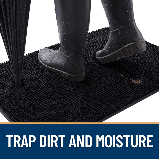 OLANLY Dog Door Mat for Muddy Paws 48x30, Absorbs Moisture and Dirt, Absorbent - Image 2