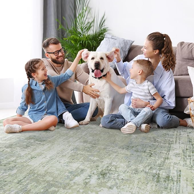 10x14 Area Rugs Large Living Room Rug Washable: Modern Abstract Rug Indoor - Image 7