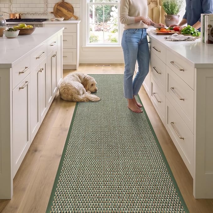 DEX Hallway Runner Rug 2'4''x8, Non Slip Rubber Backing Inside Entryway Carpet - Image 8
