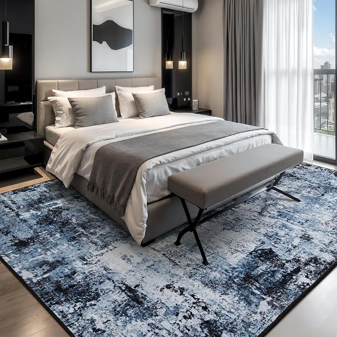 Rugflix 10x12 Area Rugs for Living Room, Washable Large Rug Stain-Resistant Low - Image 2