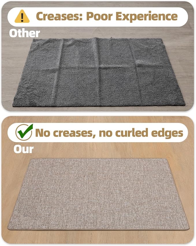 Color&Geometry Ultra Thin Indoor Door Mat 36"x56", Non Slip Rubber Backed Dirt - Image 5