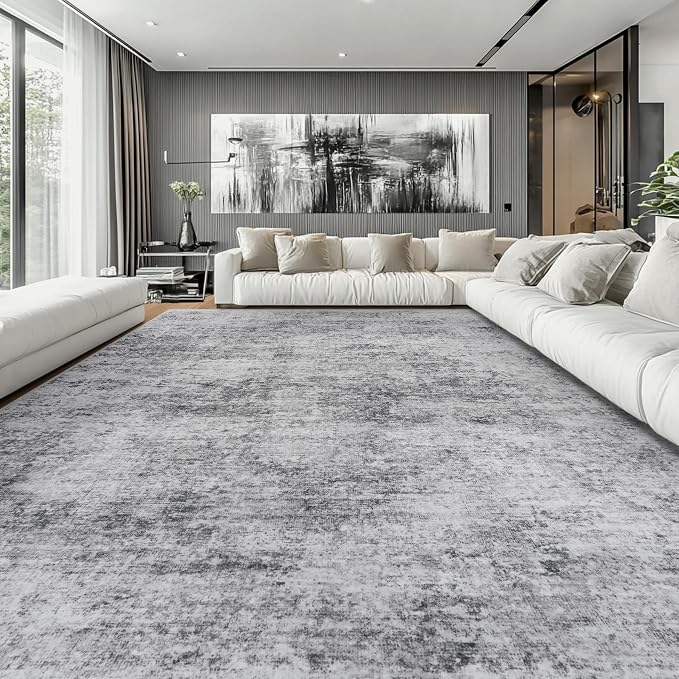9x12 Area Rugs for Living Room Rug Washable: Modern Large Rug for Dining Room - Image 9