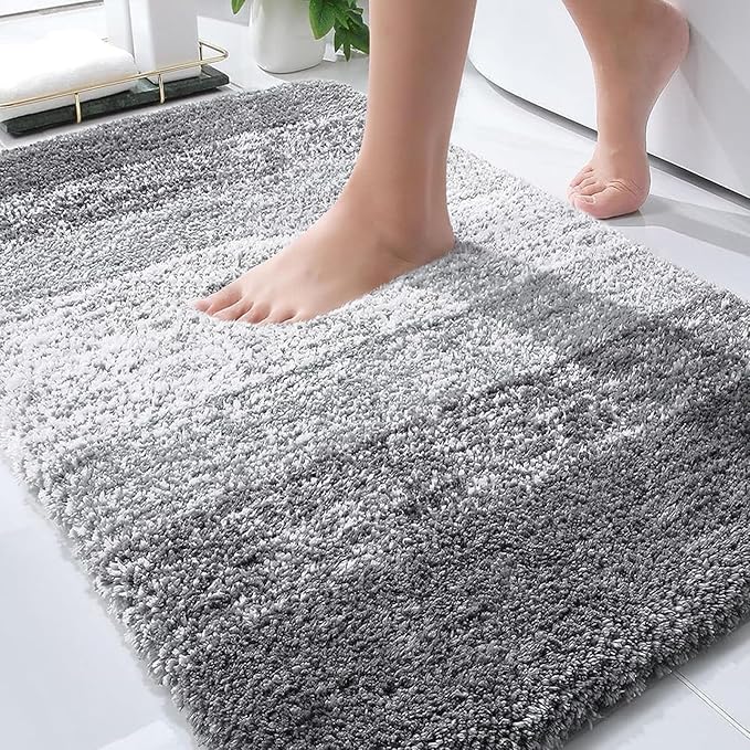 OLANLY Bathroom Rugs Mat 30x20, Extra Soft Absorbent Microfiber Bath Rugs by OLANLY