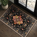 RELEANY Area Rugs Small 2'x3' Washable Non-Slip, Floral Vintage Distress by RELEANY