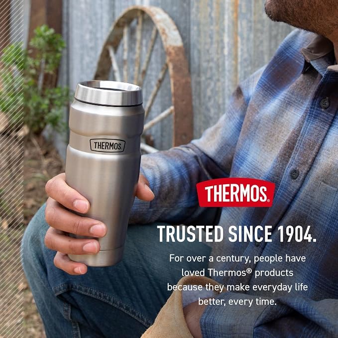THERMOS Stainless King Stainless Steel Tumbler, Matte Teal | Vacuum-Insulated - Image 7