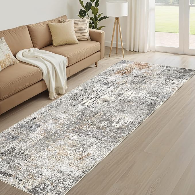 Runner Rug Kitchen Washable Rugs: 2x6 Non-Slip Abstract Soft Modern Stain - Image 8
