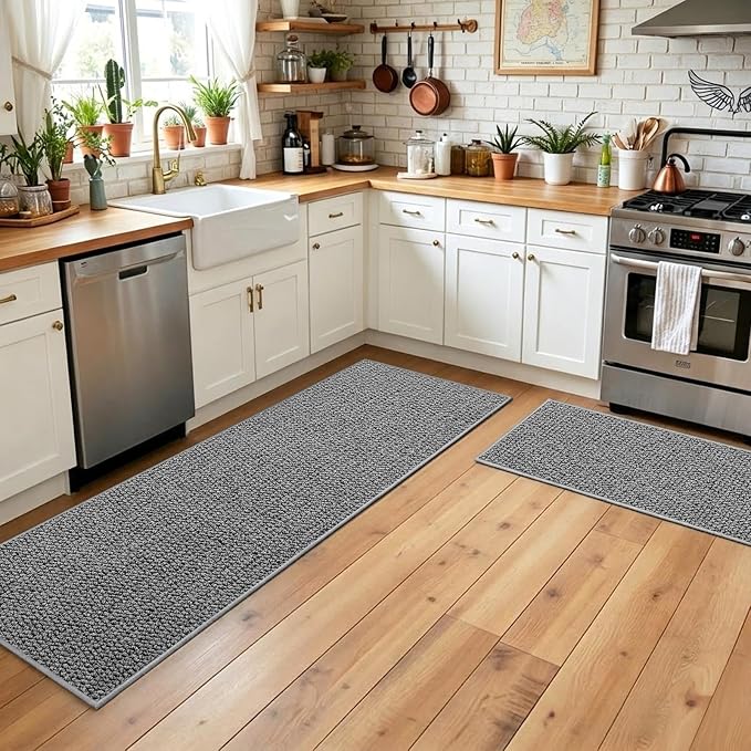 Faux Jute Hallway Runner Rug 2'x6', Washable & Non-Slip, No Odor. Farmhouse - Image 5