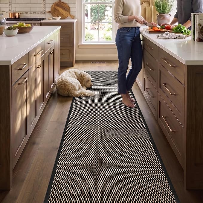 DEX Hallway Runner Rug 2'4''x8, Non Slip Rubber Backing Inside Entryway Carpet - Image 8
