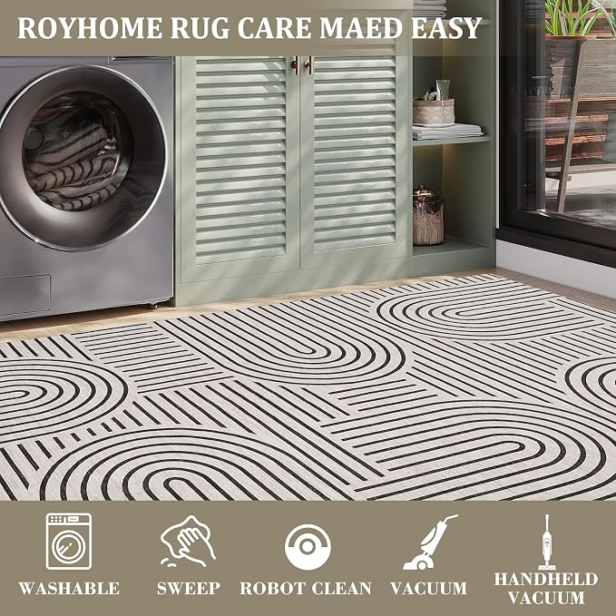 ROYHOME Washable Rug 8x10 Area Rugs - Image 5
