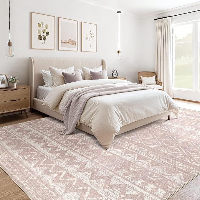 cotiled 5x8 Area Rugs Living Room Rug: Washable Boho Rugs - Image 3