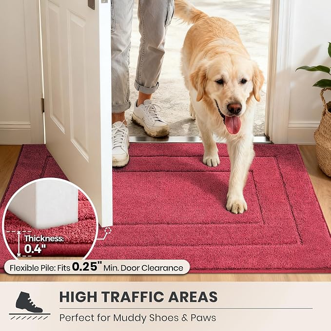 PURRUGS Dirt Trapping Door Mat 32" x 47", Non-Slip/Skid Machine Washable - Image 6