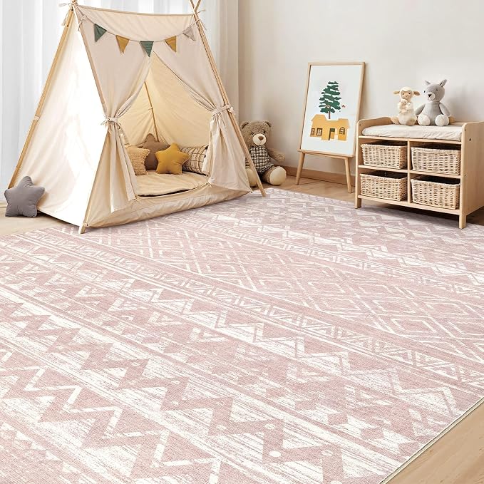 cotiled 10x14 Area Rugs Living Room Rug: Washable Boho Rugs - Image 7