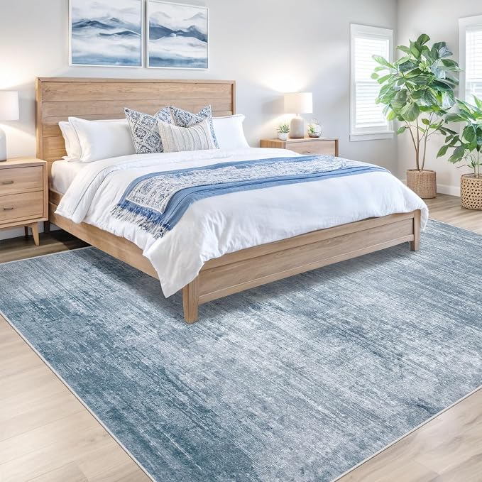 Area Rugs 5x7 Living Room: Washable Rug Modern Abstract Large Rugs Soft Non - Image 4