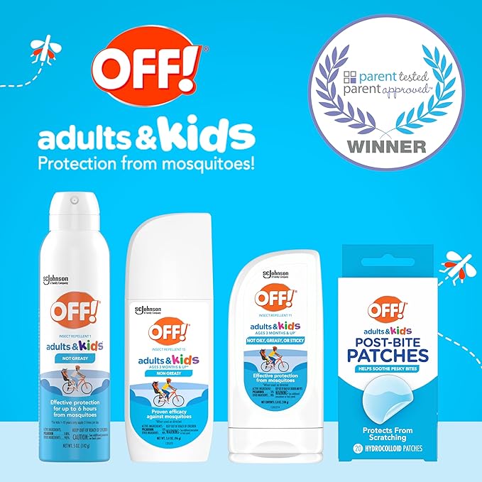 OFF! Insect Repellent Aerosol for Adults & Kids, Fragrance-Free Bug Spray for Everyday Protection from Mosquitoes and Ticks, 5 oz, Pack of 2