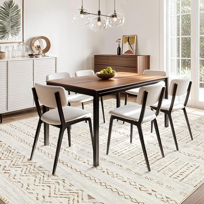 cotiled 5x7 Area Rugs Living Room Rug: Washable Boho Rugs - Image 5