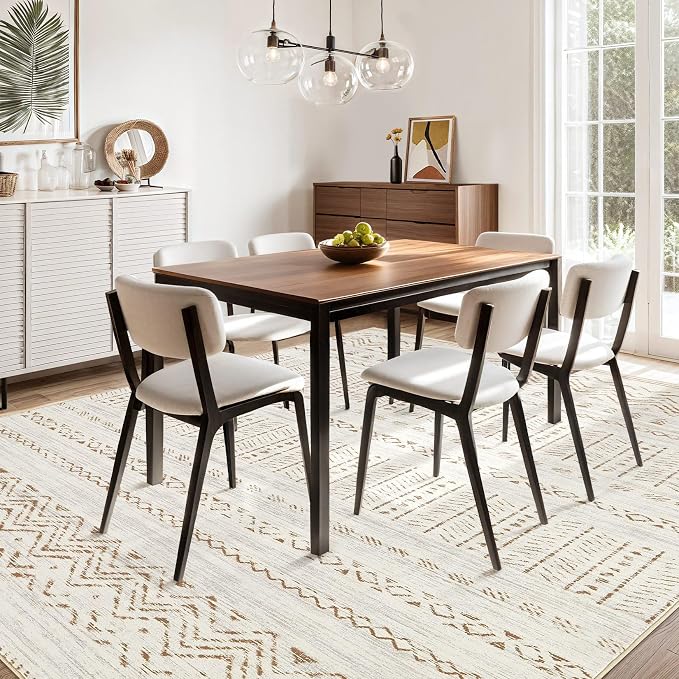cotiled 9x12 Area Rugs Living Room Rug: Washable Boho Rugs - Image 9