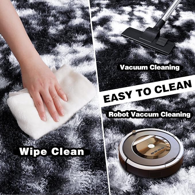 8x10 Area Rugs for Living Room, Ultra Soft Fluffy Large Shaggy Rug Carpet for - Image 4