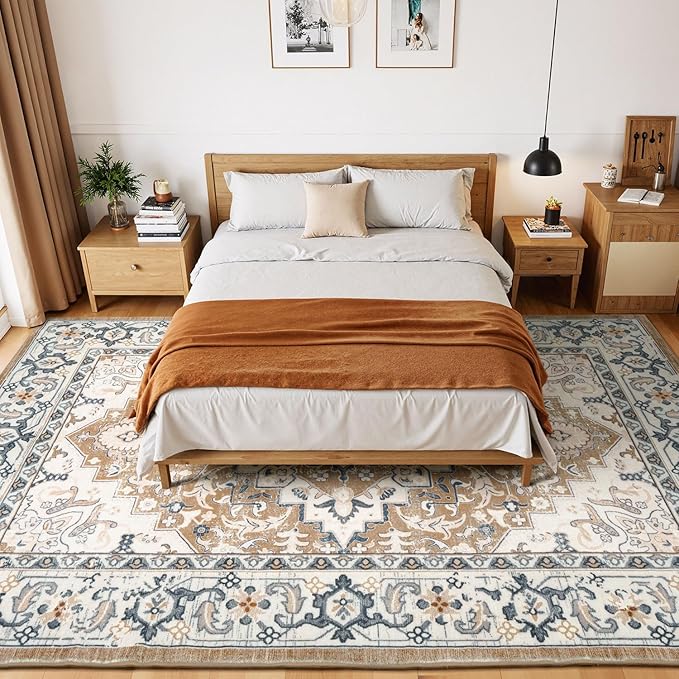 Lessymo Area Rugs 9x12 Living Room- Large Area Rug Machine Washable Area Rug - Image 2