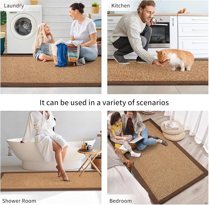 YDKGL Kitchen Mats for Floor, Rubber Backing Kitchen Rugs Non Slip Washable - Image 7