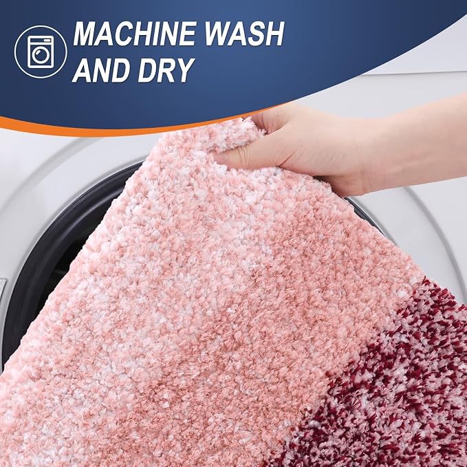 OLANLY Bathroom Rugs Mat 36x24, Extra Soft Absorbent Microfiber Bath Rugs - Image 5