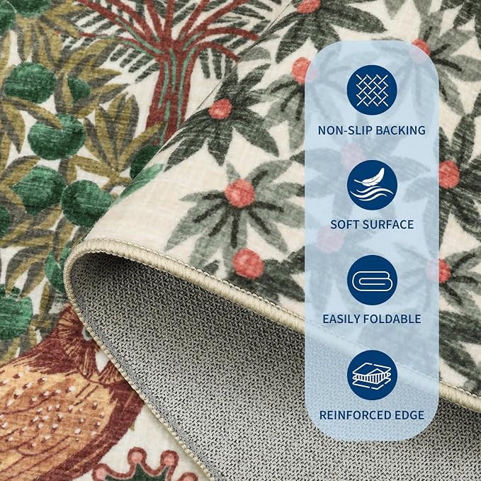 GarveeHome Round Area Rugs 6ft for Bedroom - Image 4