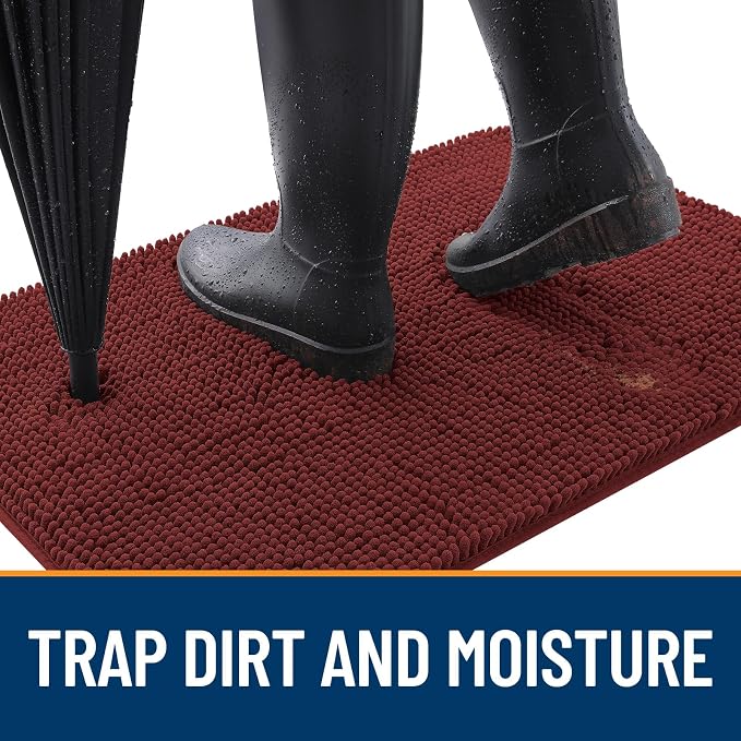 OLANLY Dog Door Mat for Muddy Paws 40x24, Absorbs Moisture and Dirt, Absorbent - Image 2