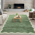 GarveeHome Scalloped Washable Area Rug 6x9 Rug by GarveeHome