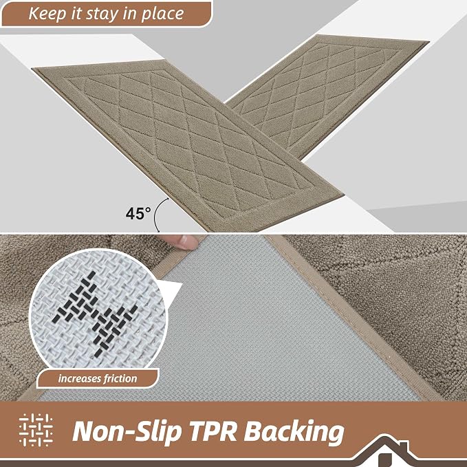 BEQHAUSE Dirt Trapper Door Mat 36" x 60", Doormat Non-Slip Entryway Rugs - Image 5