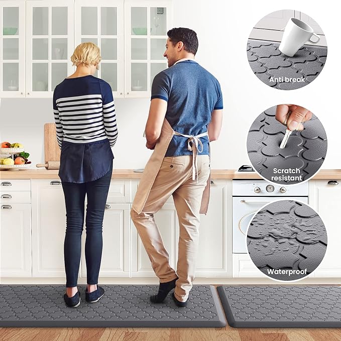 Kitchen Mat Cushioned Anti-Fatigue Floor Mat, Waterproof Non-Skid Ergonomic - Image 6