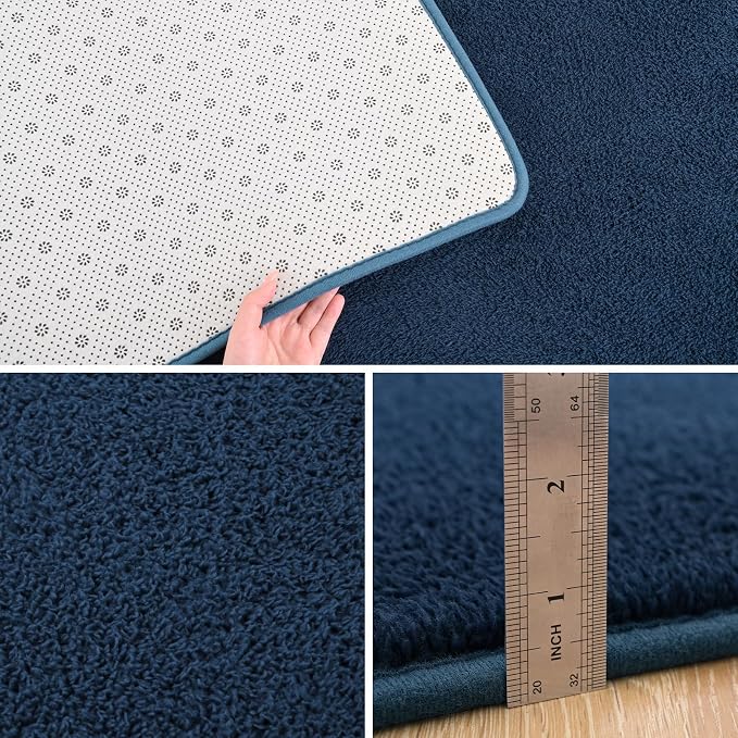 Pettop 5x7 ft Navy Blue Area Rugs - Image 4