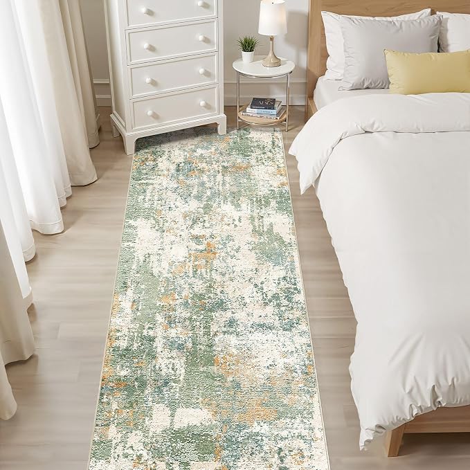 Runner Rug Kitchen Washable Rugs: 2x6 Non-Slip Abstract Soft Modern Stain - Image 6