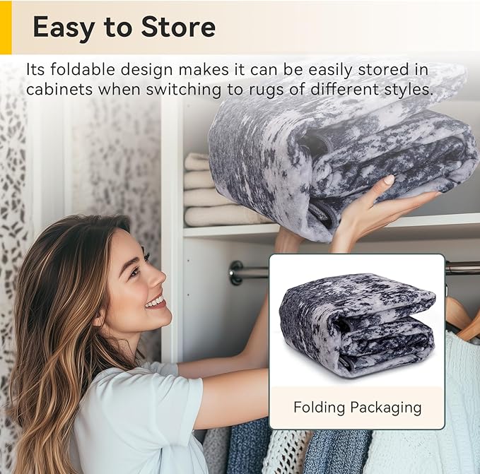 RELEANY Washable Area Rugs 3x9 Non-Slip Modern Abstract Soft - Image 6