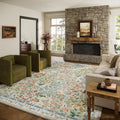 Machine Washable Rugs for Living Room: 8x10 Area Rugs for Bedroom Vintage Stain by palohom
