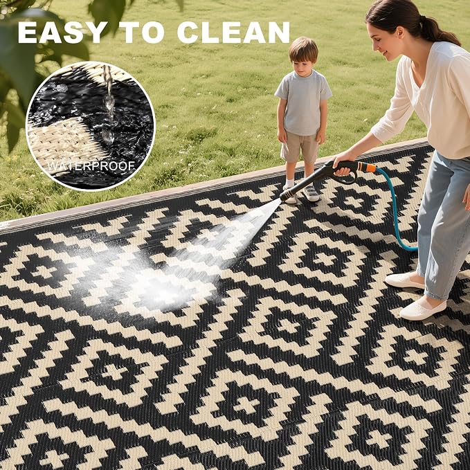 RURALITY Outdoor Rugs 9x12 Feet - Image 5