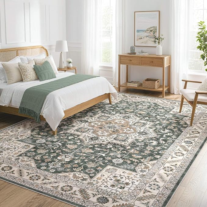 Vintage Living Room Area Rug 10x12 - Image 9