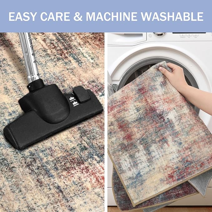 IOHOUZE Abstract Area Rugs 6x9 Ft Washable Rugs - Image 3