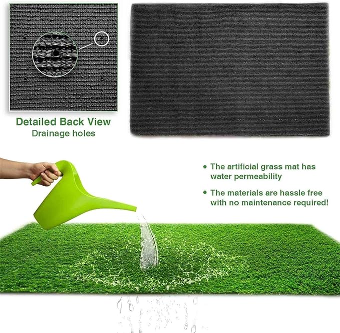 LITA Realistic Artificial Grass Turf Lawn Customized Size 4 x 25 Feet, 1.38" - Image 3