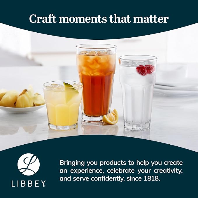 Libbey Gibraltar Rocks Glasses Set of 12, Iconic Heavy Base Bar Glassware - Image 6