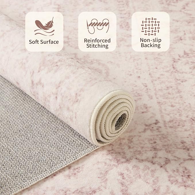 Rugxara Washable Area Rug for Living Room, Bedroom Kitchen - Image 4