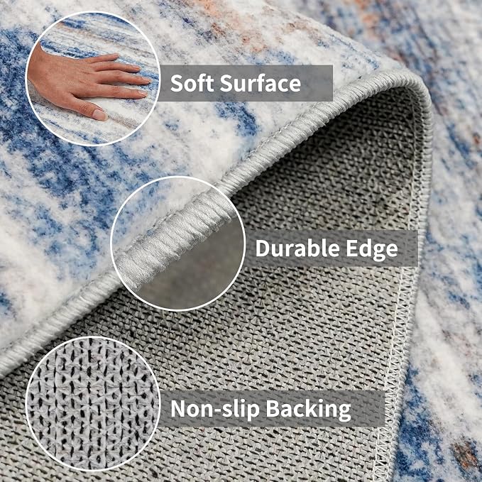 3x17 Washable Runner Rug for Hallway: Extra Long Runners for Entryway Living - Image 4