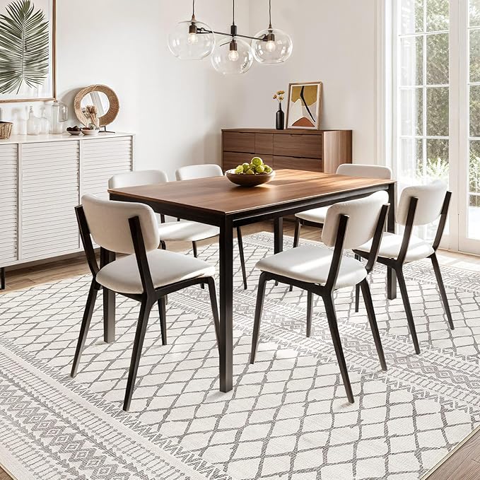 cotiled 5x8 Area Rugs Living Room Rug: Washable Boho Rugs - Image 5