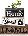 Moucuny 4 Pcs Farmhouse Wooden Tabletop Decor Farmhouse Tiered Tray Decor by Moucuny