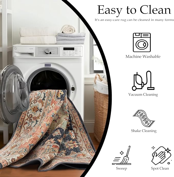 Ruaruarug Washable Area Rug 8x10 - Image 6