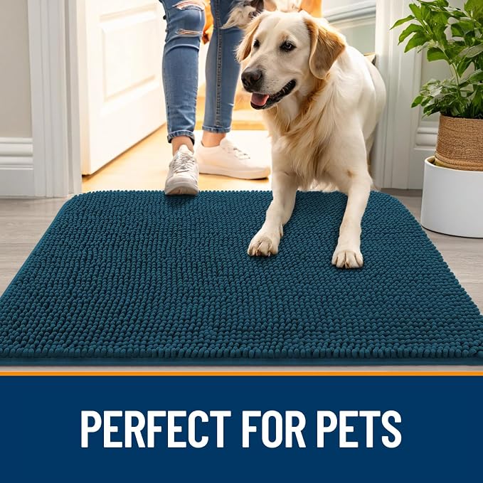 OLANLY Dog Door Mat for Muddy Paws 59x24, Absorbs Moisture and Dirt, Absorbent - Image 6