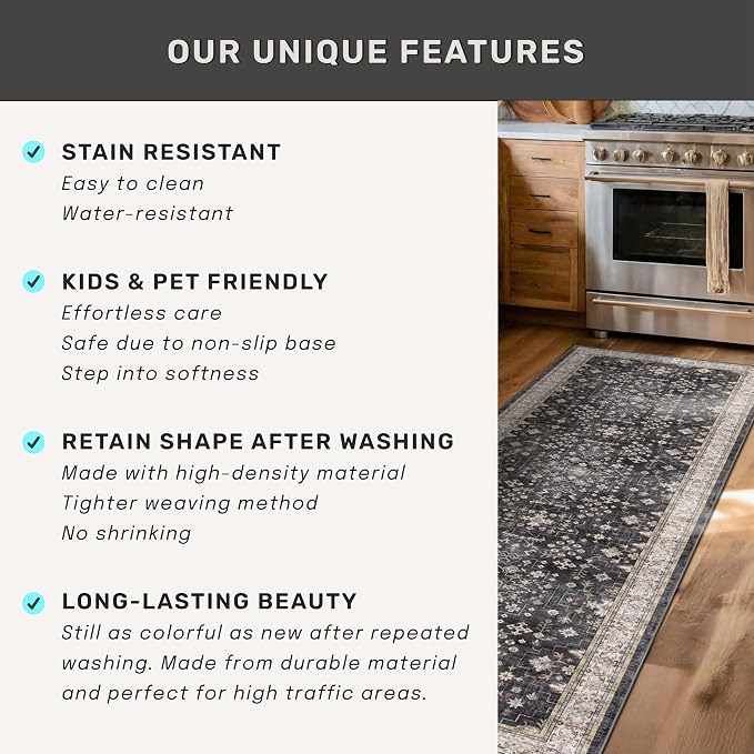 Boho Washable 4x6 Entryway Rug - Image 7
