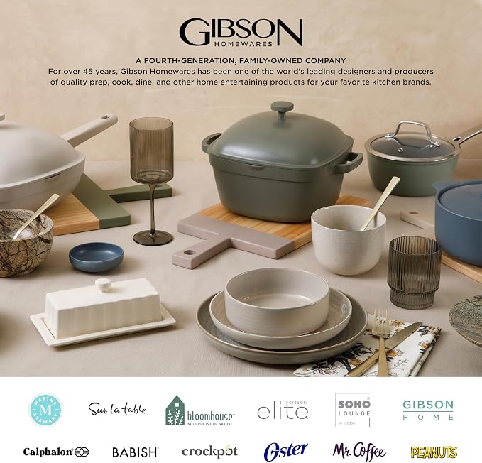 Gibson Home Zuma Stoneware Plates, & Mugs Dinnerware Set - Image 7
